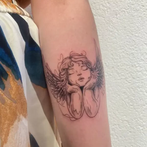 Tiny Tattoo Angel